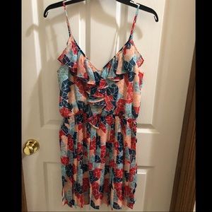 BCBG multi color dress